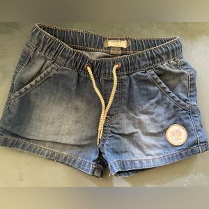 EUC Roxy Girl Surf Club Jean Shorts Size 4